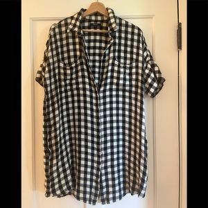 Madewell Courier Dress in buffalo check